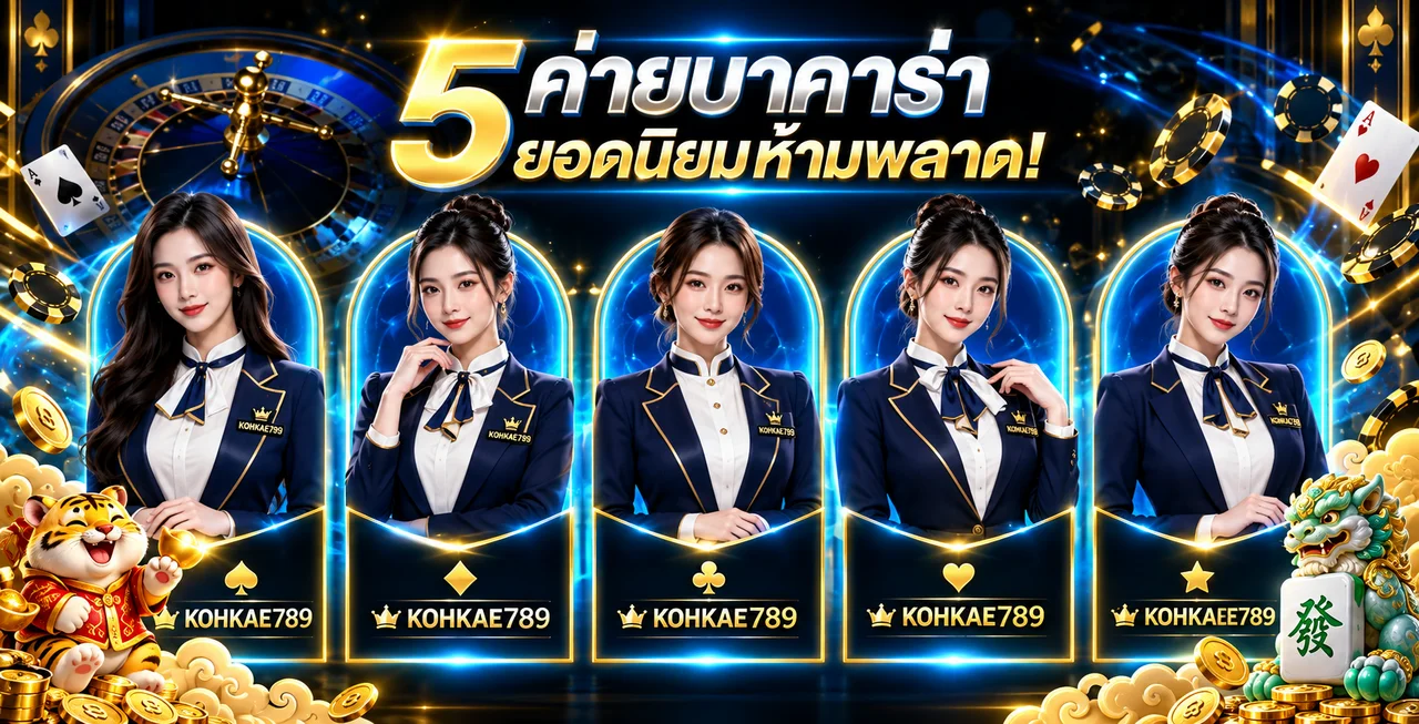 ค่ายบาคาร่าออนไลน์ยอดนิยมใน KOHKAE789