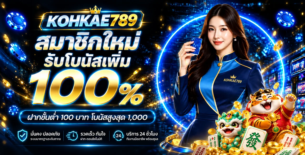 KOHKAE789 ทางเข้าเว็บตรง บาคาร่า–สล็อต ฝาก 10 บาท