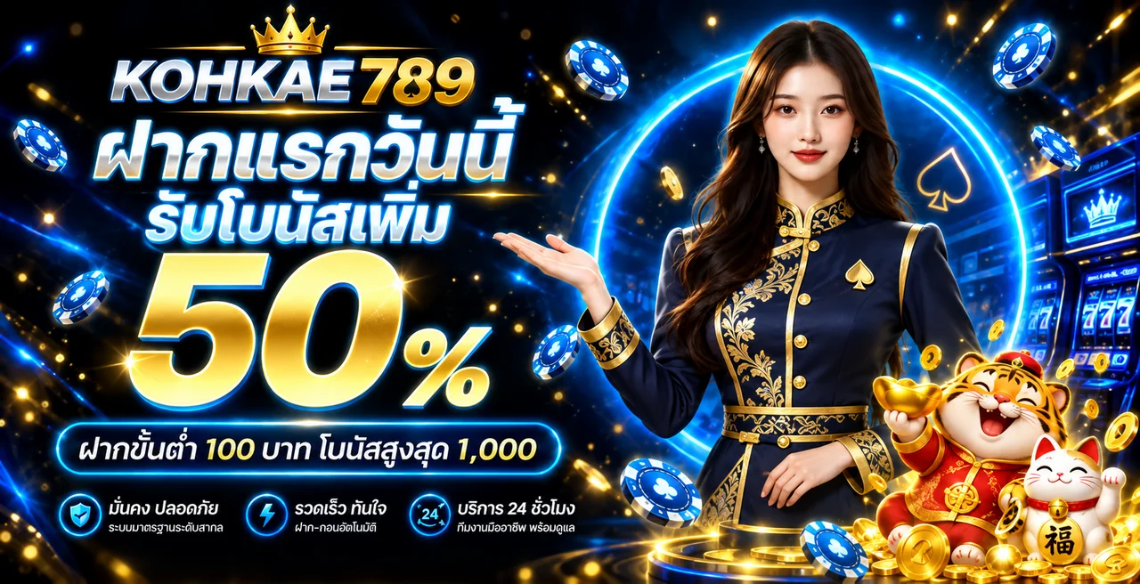 KOHKAE789 ทางเข้าเว็บตรง บาคาร่า–สล็อต ฝาก 10 บาท